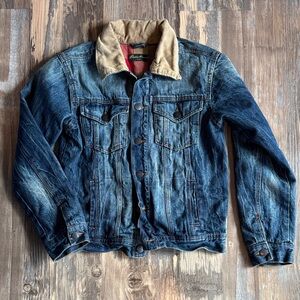 Eddie Bauer Kids Lined Denim Jacket Size Large